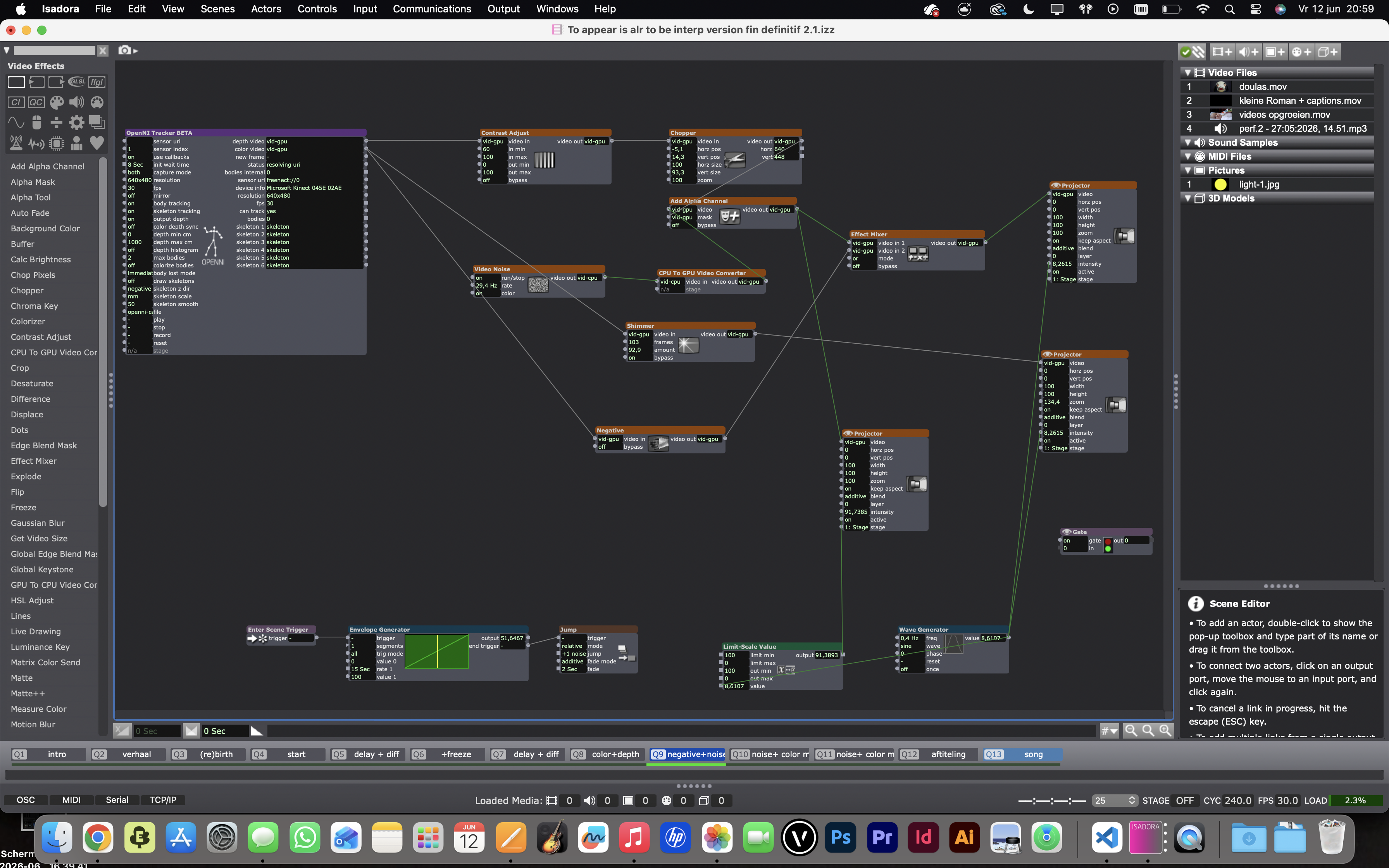 Screenshot Isadora 9